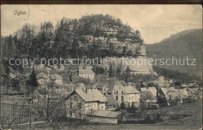 Oybin Sachsen Ortsansicht Berg