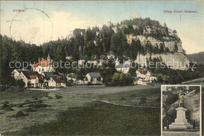 Oybin Sachsen Koenig Albert Denkmal Berg