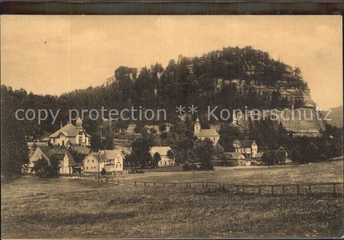 Oybin Sachsen Ortsansicht Berg