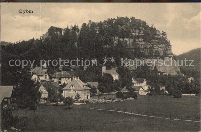 Oybin Sachsen Ortsansicht Berg