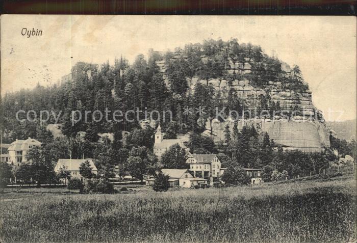 Oybin Sachsen Ortsansicht Berg
