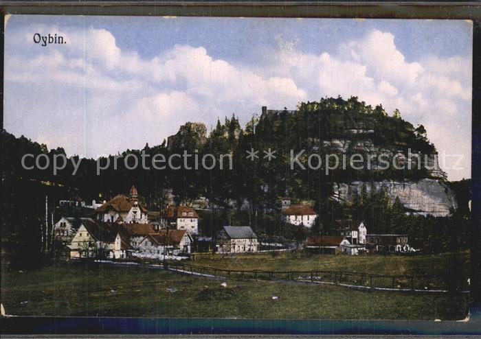 Oybin Sachsen Berg Ortsansicht
