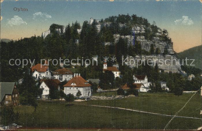 Oybin Sachsen Berg Ortsansicht