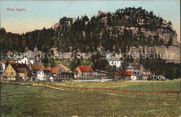 Oybin Sachsen Berg Ortsansicht