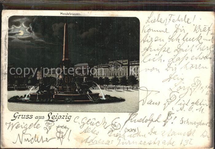 LEIPZIG Sachsen Mendebrunnen
