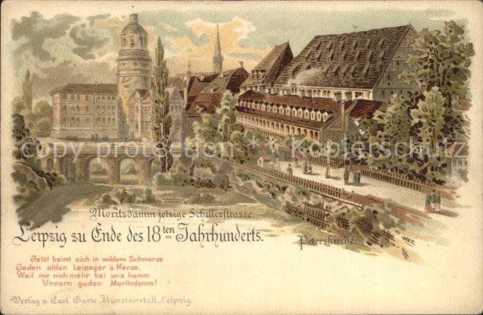 LEIPZIG Sachsen Peterskirche Moritzdamm
