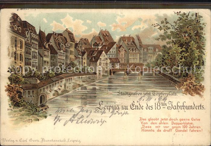 LEIPZIG Sachsen Stadtgraben Toepferplatz