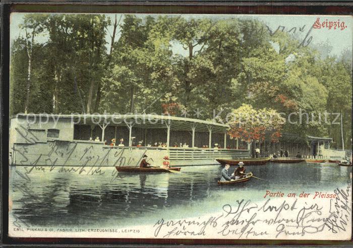 LEIPZIG Sachsen Partie an der Pleisse
