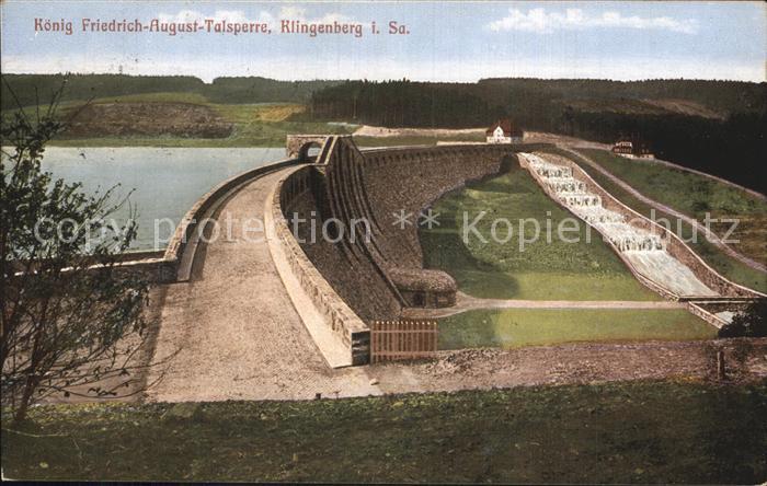 Talsperre Staudamm Friedrich-August Klingenberg Sachsen