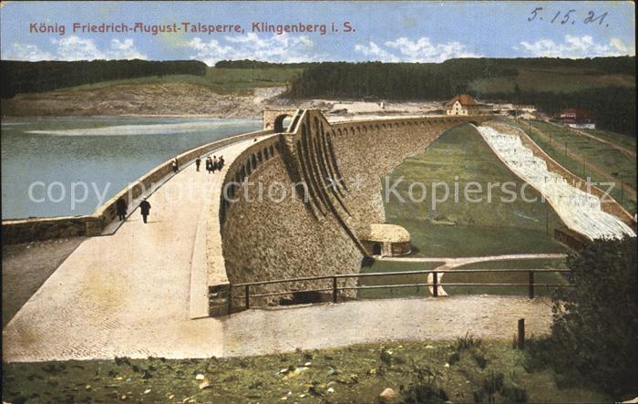 Talsperre Staudamm Koenig-Friedrich-August Klingenberg Sachsen