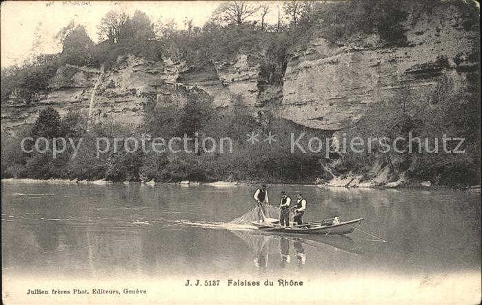 Fischerei Fischer Falaises du Rhone