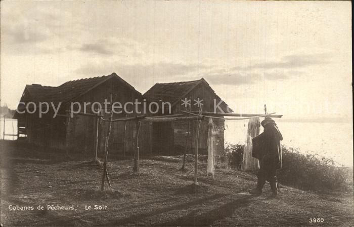 Fischerei Cabanes de Pecheurs Le Soir