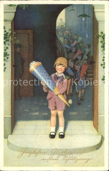 Schule School Ecole Escuela Scuola-- Einschulung Kind Schultüte