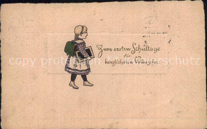 Schule School Ecole Escuela Scuola-- Einschulung Glueckwunsch