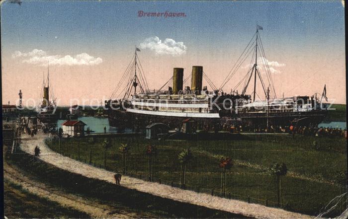 Dampfer Oceanliner Bremerhaven