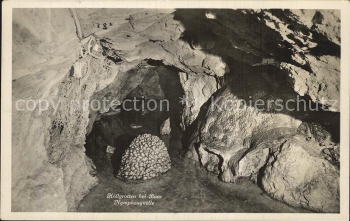 Hoehlen Caves Grottes Höllgrotten Baar Nymphenquelle