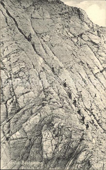 Bergsteigen Klettern Saentis Besteigung