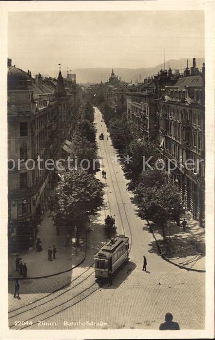 Strassenbahn Zuerich Bahnhofstrasse