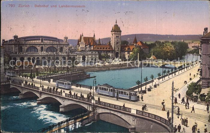 Strassenbahn Zürich Bahnhof Landesmuseum