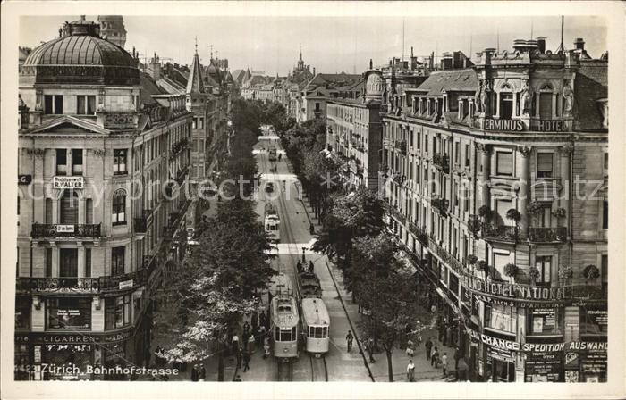 Strassenbahn Zuerich Bahnhofstrasse