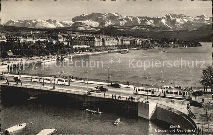Strassenbahn Zuerich Utoquai Quaibruecke