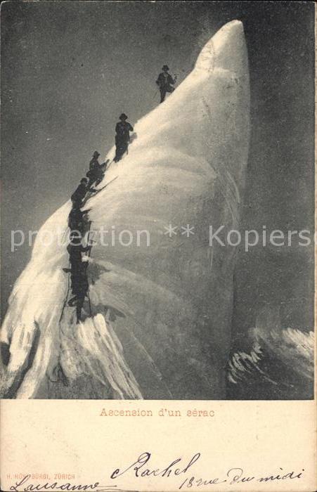 Bergsteigen Klettern Ascension d un serac