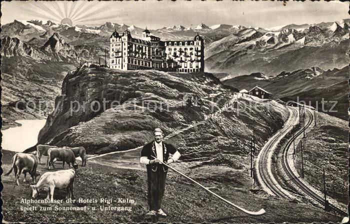 Alphorn Alphornblaeser Hotel Rigi-Kulm