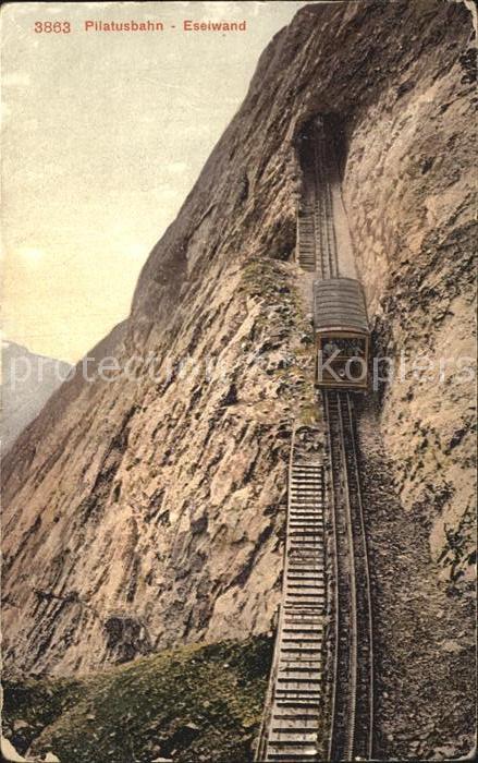 Zahnradbahn Pilatusbahn Eselwand