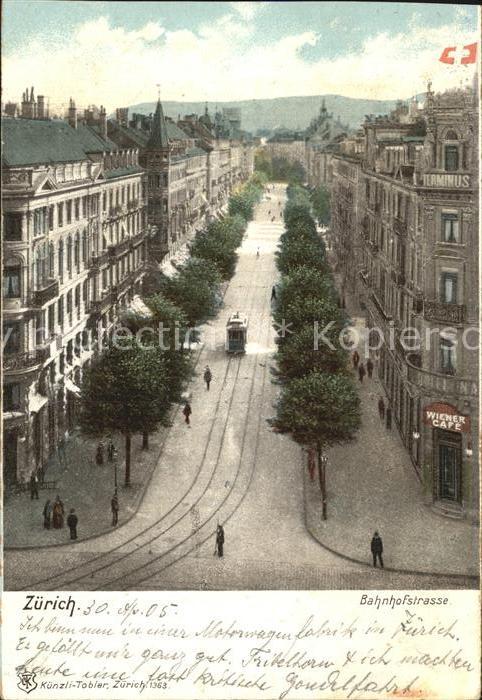 Strassenbahn Zuerich Bahnhofstrasse