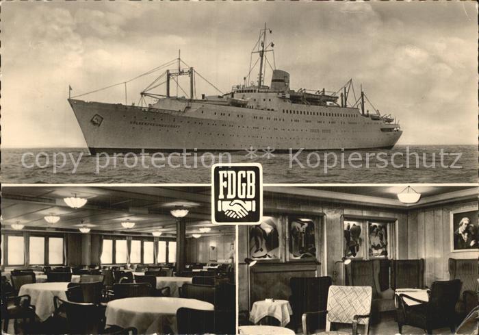 Schiffe Ships Navires Urlauberschiff MS Voelkerfreundschaft