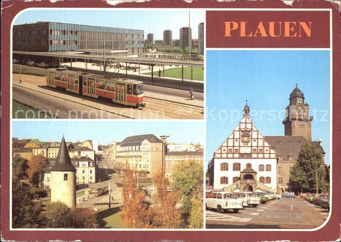 Strassenbahn Plauen Oberer Bahnhof Otto-Grotewohl-Platz Rathaus