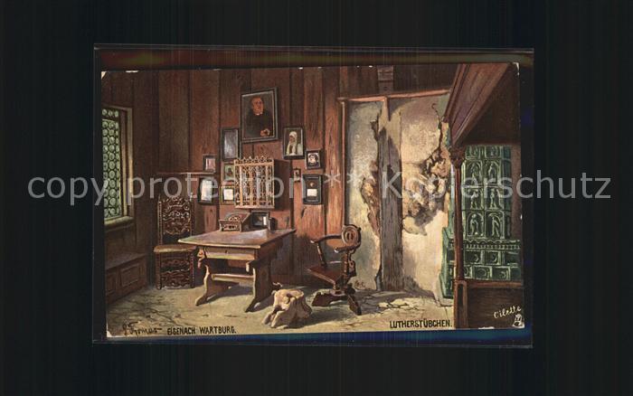 Verlag Tucks Oilette Nr. 171 B Eisenach Lutherstuebchen P. Thomas