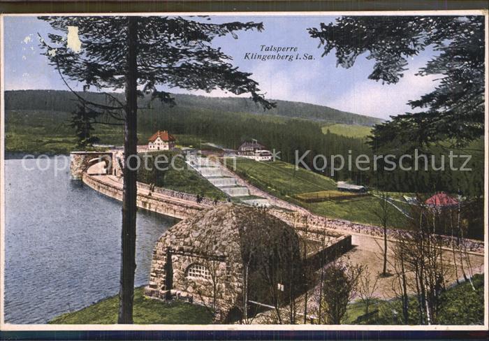 Talsperre Staudamm Klingenberg Sachsen