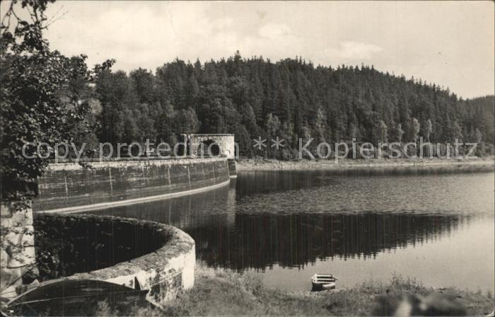 Talsperre Staudamm Klingenberg Sachsen