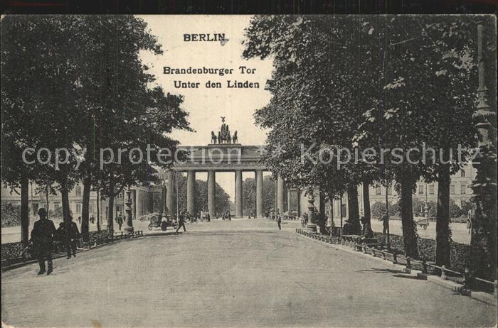 Brandenburgertor Berlin Unter den Linden