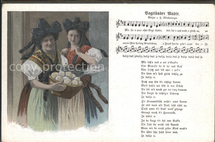 Liederkarte Vogtländer Madle Trachten Klösse