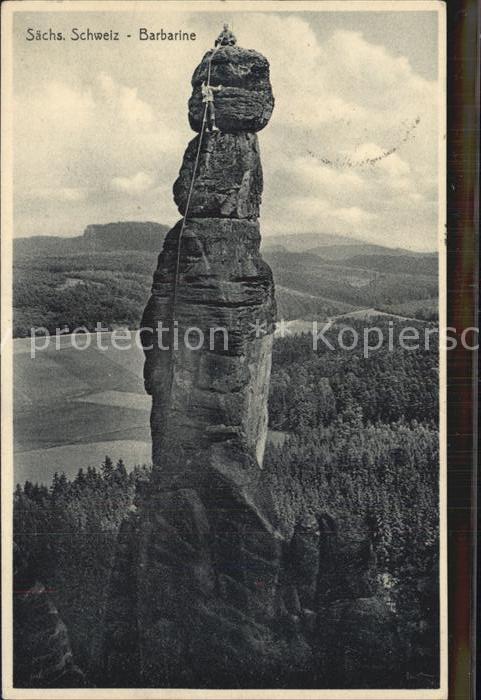 Klettern Bergsteigen Barbarine Sächsische Schweiz