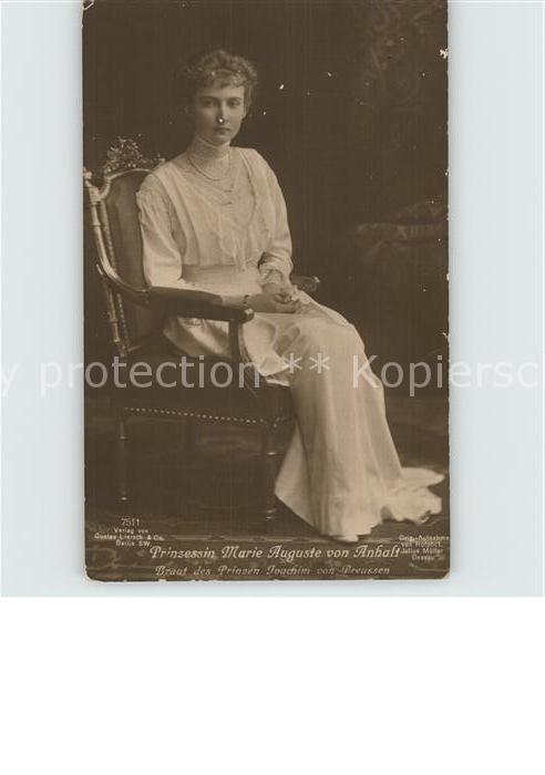 Adel Preussen Prinzessin Marie Auguste von Anhalt