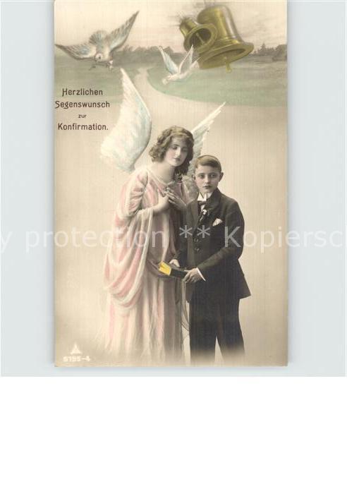 Konfirmation Schutzengel Tauben Kirchenglocken Foto-PH-Nr. 5195-4