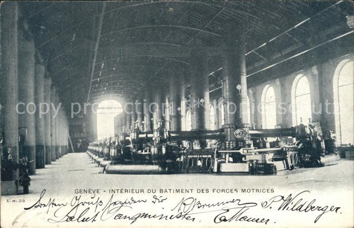 Geneve GE Interieur du Batiment des Forces Motrices