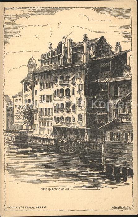 Geneve GE Vieux quartier de l'ile