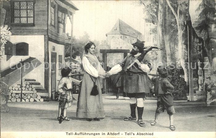 Altdorf UR Tell Auffuehrung Tell's Abschied