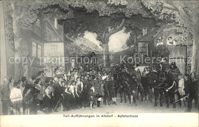 Altdorf UR Tell Auffuehrungen Apfelschuss