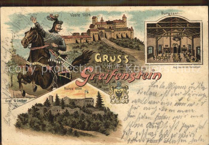 Bad Blankenburg Burg Greifenstein Burgsaa Ruine