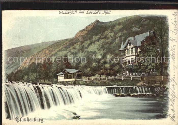 Bad Blankenburg Wasserfall mi Loesche's Hall