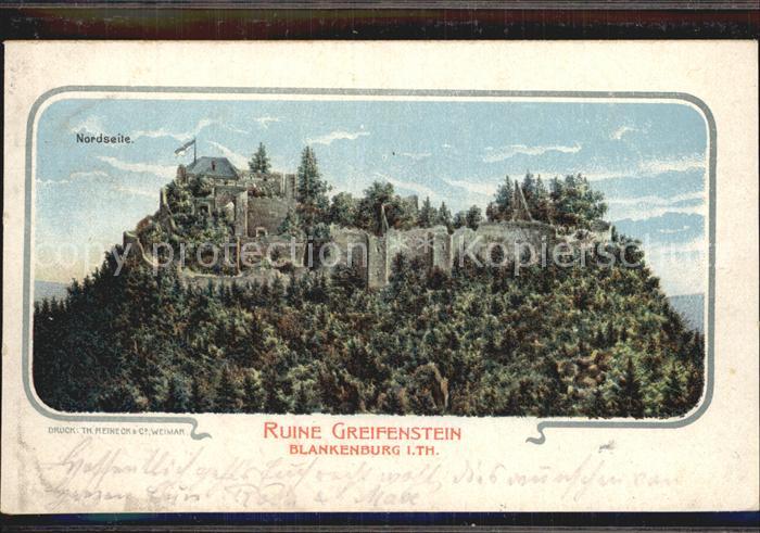 Bad Blankenburg Nordseite Ruine Greifenstein