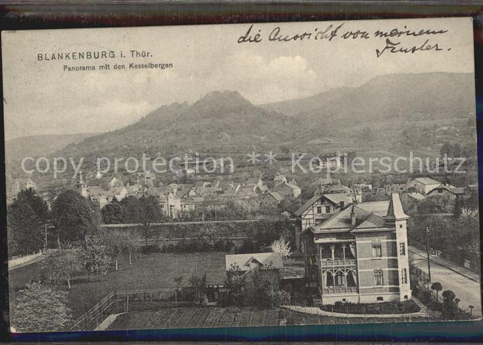 Bad Blankenburg Panorama mit den Kesselbergen