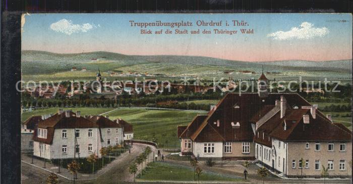 Ohrdruf Truppenuebungsplatz mit Blick zur Stadt