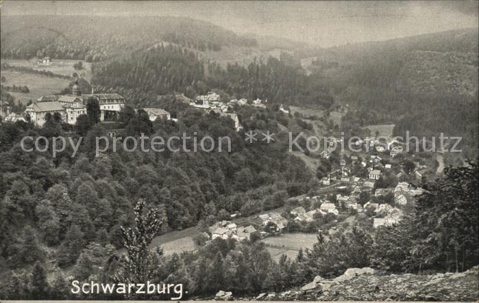 Schwarzburg Thueringer Wald Panorama