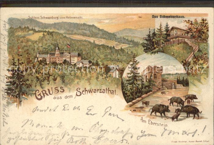 Schwarzatal Schweizerhaus Eberstein Schloss Schwarzburg